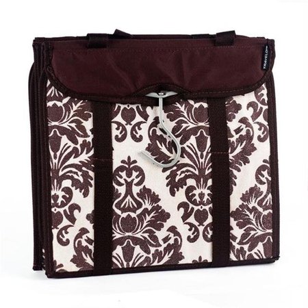 TRAVELON Travelon 237505 Travelon Hanging Handbag Organizer - Set of 2 -Chocolate Damask 22451-75-QV00-0